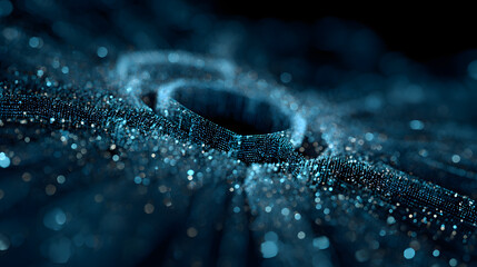 Dynamic data visualization in technology sphere abstract concept digital art sci-fi environment