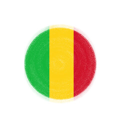 Mali Brush Flag Texture