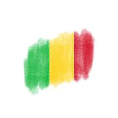 Mali Brush Flag Texture