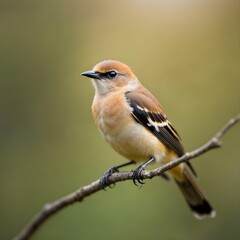 Wild Bird Perched on Branch in Natural Light &ndash; Wildlife Stock Photography