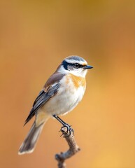 Fototapeta premium Wild Bird Perched on Branch in Natural Light – Wildlife Stock Photography