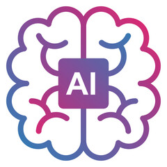 次世代の人工知能AIを搭載した半導体マイクロチップのデジタルテクノロジーイラスト