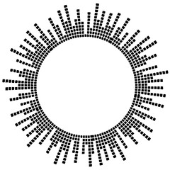 halftone circle background