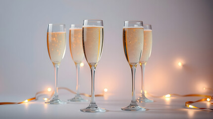 glasses of champagne