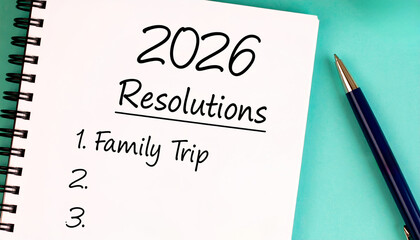 2026 resolution goals planning new year list finance money budget savings investment success wealth motivation resolution