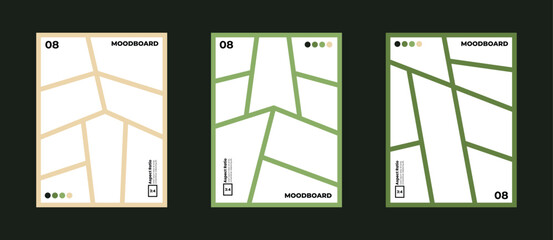 Comic inspired visual moodboard showcasing eight frames and refined colors in 3:4 format