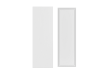 Top View. White Open Gift Box, transparent background