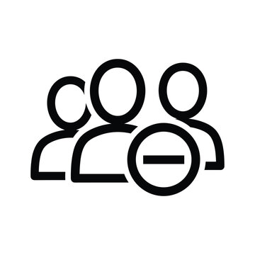 People icon minus sign removal