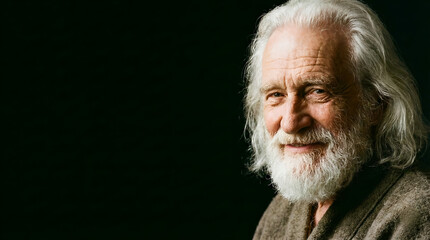 Emotional Studio Portrait of an Adult with Expressive Face Isolated on Dark Background