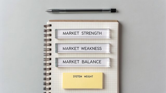 Market Analysis Concepts on Notepad with Pen for Business Strategy Research and Financial Planning Insights - Powered by Adobe