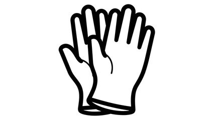 Hands Gesturing Stop or Refusal Signal.
