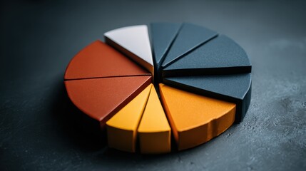 Obraz premium Niche market share grows when companies focus on specialized segments, achieving strong dominance within a smaller but well-defined market. 