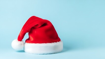 Santa Hat Christmas Festive Holiday Celebration Party Season Background Concept
