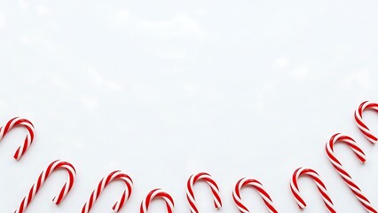 Candy Cane Christmas Festive Holiday Celebration Decoration Ornament Background