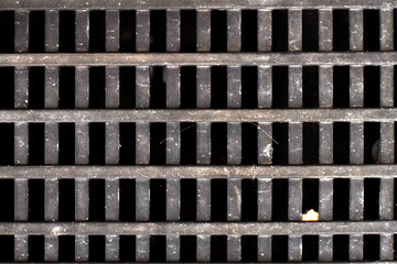 Metal Grid Industrial Texture Background. Industrial metal grid with repeating pattern. Geometric...