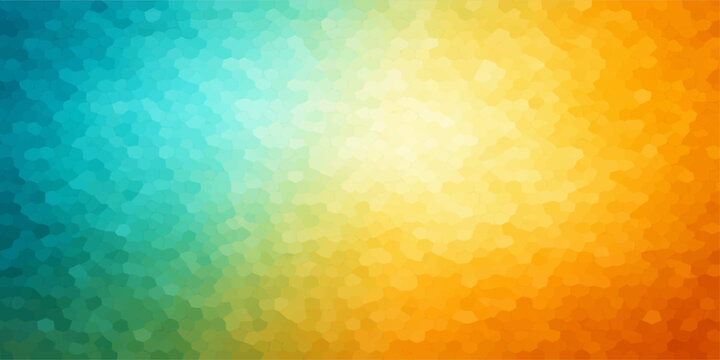 Bright abstract colorful background illustration with sun-like yellow and orange circles, light texture, and a painterly rainbow pattern