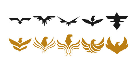 Fototapeta premium Eagle Bird Wing Icon