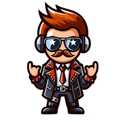 Rockstar cartoon character design