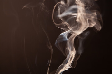 smoke on a black background. close-up. soft focus