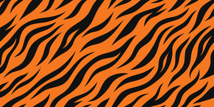 Orange and black tiger stripe pattern