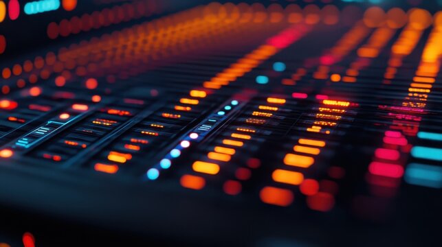 DNA Sequencer Displaying Colorful Data Streams in Detail - Powered by Adobe