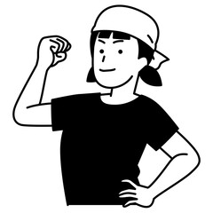 頼もしい居酒屋の女性店員