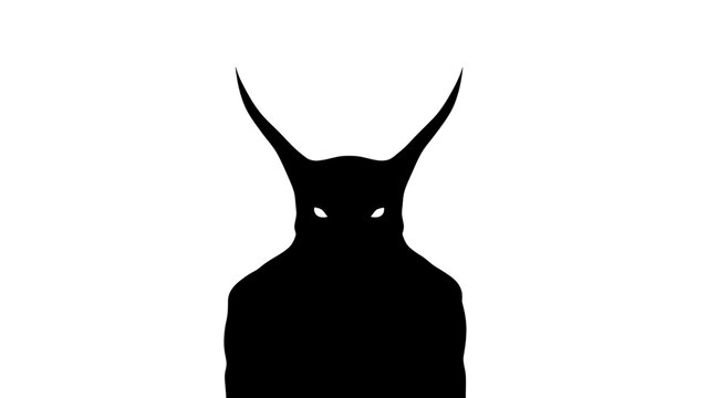 black silhouette of a woman