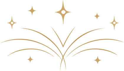 Golden Star Arch Divider Ornament