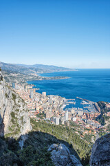 Monaco Principality in the daytime on the French Riviera