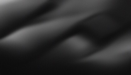 Monochrome abstract black and white smooth background. Minimalist gradient design noise texture, light and shadow.