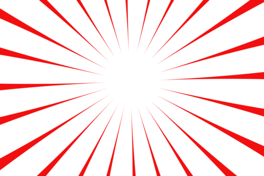 sunburst background with red rays - Powered by Adobe