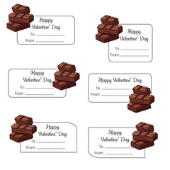 Valentine&rsquo;s Day Gift Tags and Labels Collection