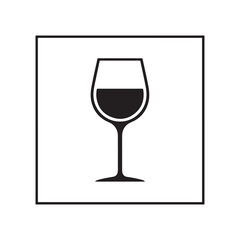 Wine glass vector illustration