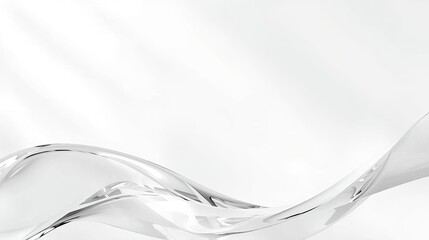 Minimal White Background with Soft Window Light Shadow