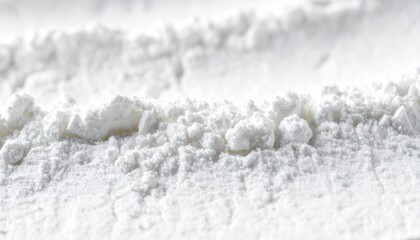 Obraz premium Close-up of white powdery texture