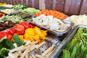 Fresh vegetables are a nutritious food.