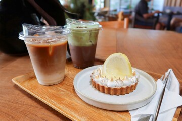 ice cream with orange juice