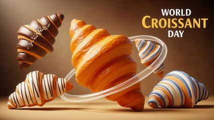 Celebrating world croissant day with delicious flaky pastries