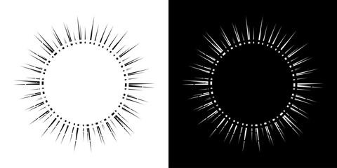 Fototapeta premium Dynamic abstract spiral sound wave rhythm lines. Circular spiral sound wave rhythm of lines. Circular futuristic abstract lines, black and white background. 