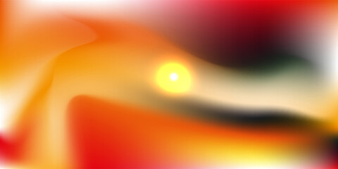 Abstract 3D render of a glowing sphere with orange lines and undulations on a dark background modern © ilham