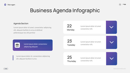 Business Agenda Infographic