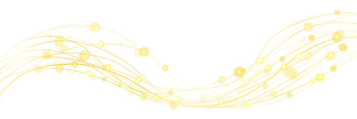 クリスマス風金色ブラシストロークが輝く豪華,透過背景ワイドサイズ