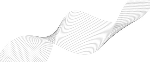 Abstract wavy grey blend technology liens background. Digital frequency track equalizer. Abstract frequency sound wave lines and twisted curve lines background. Banner design background.