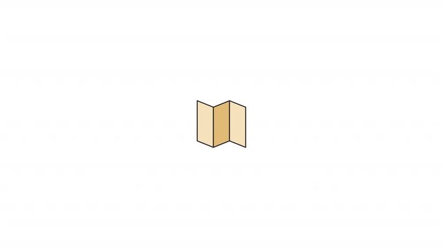 Japanese folding screen 