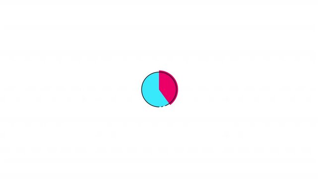Pie chart color fill icon