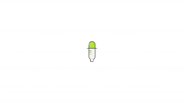 Pipette education icons
