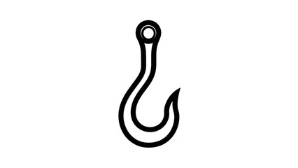 Obraz premium fishing hook on white background