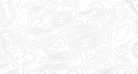 Vector geographic contour map. Background of the topographic map. Topographic map lines, contour background.  © Mst