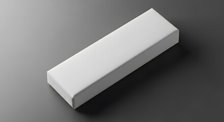 Gray Rectangular Object on Dark Background