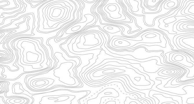 Vector geographic contour map. Background of the topographic map. Topographic map lines, contour background.
